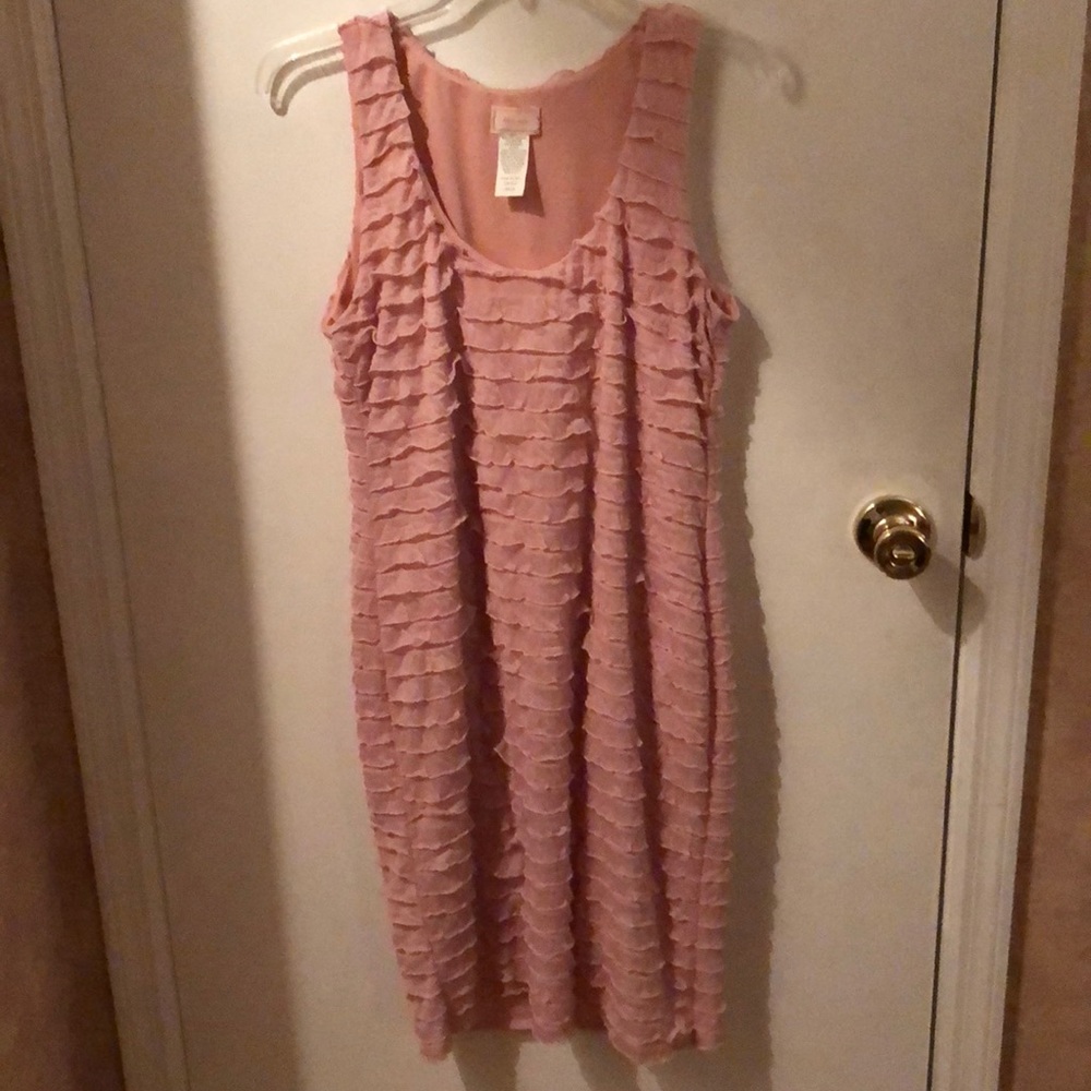 Love...ady ruffle sleeveless dress